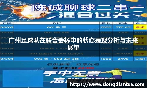 广州足球队在联合会杯中的状态表现分析与未来展望